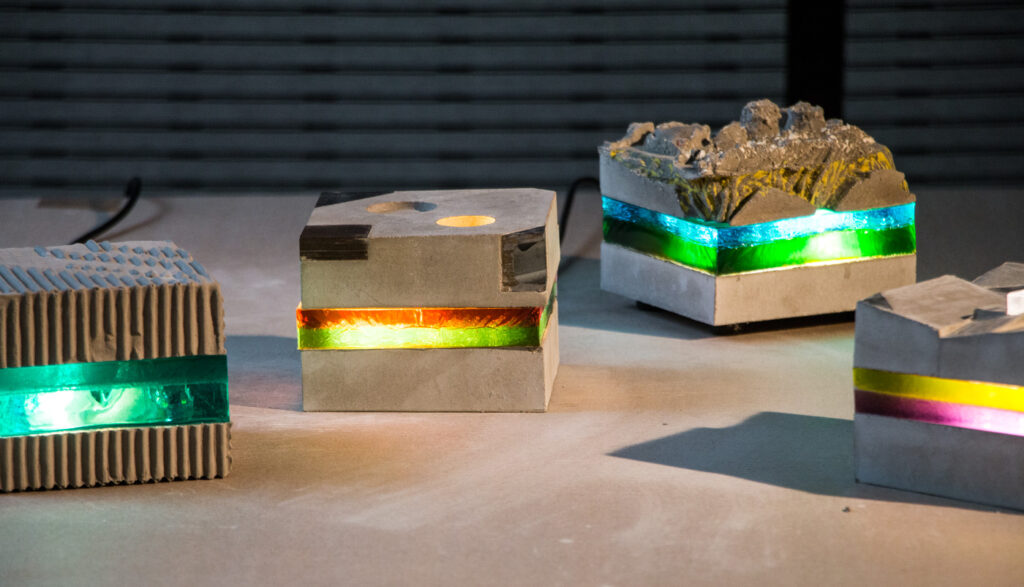 Final creations of participants during a corporate workshop